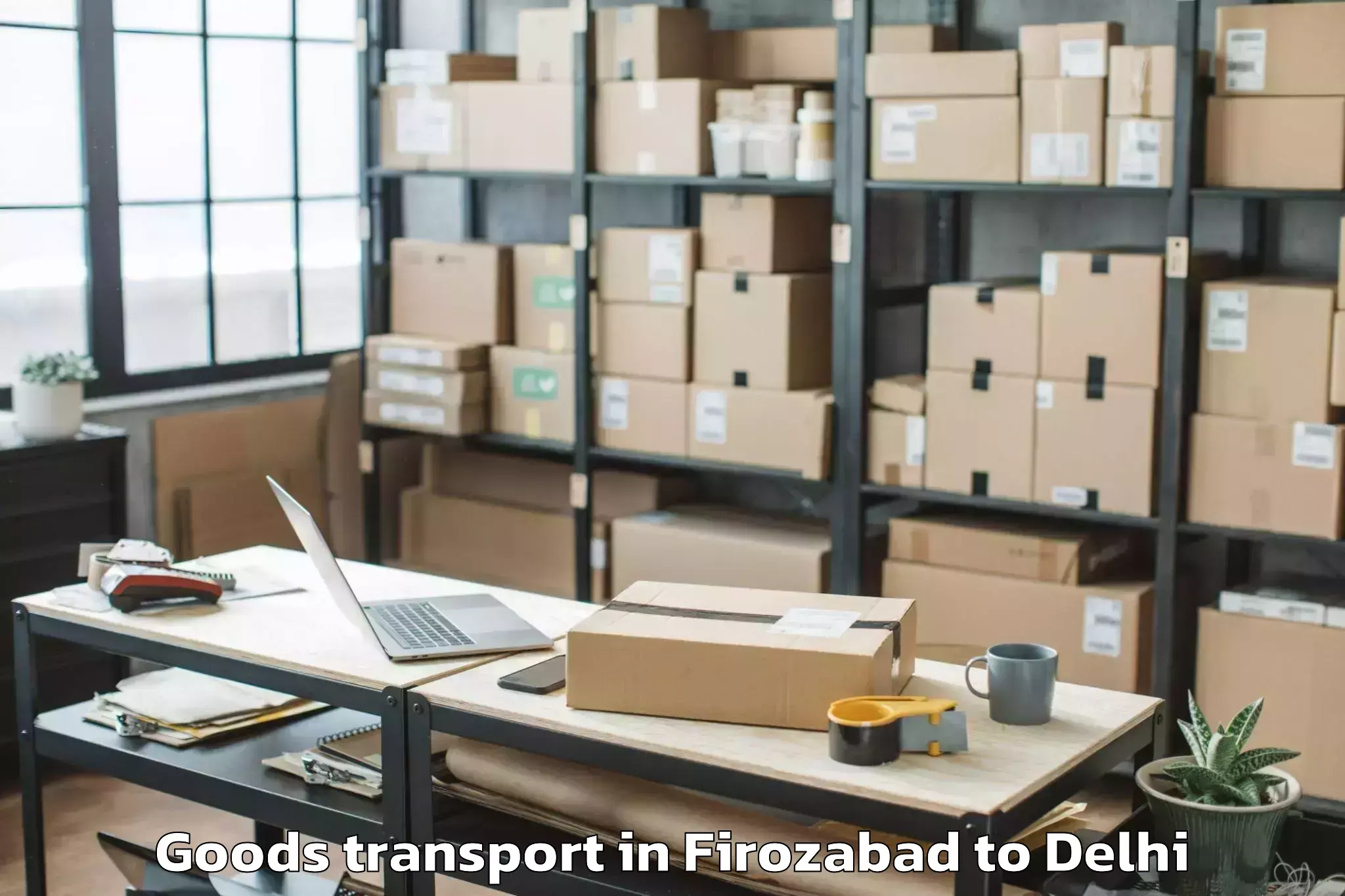 Expert Firozabad to East Delhi Mall Goods Transport